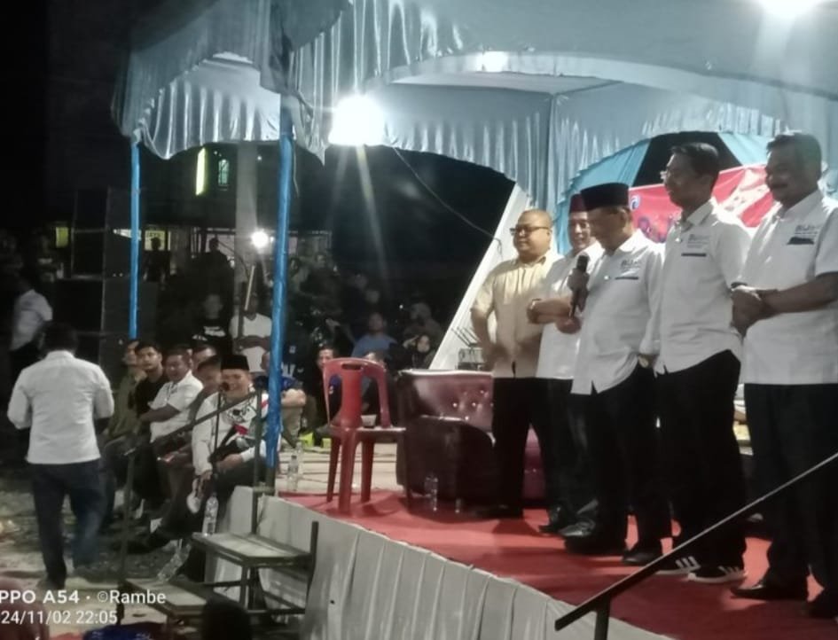 Ribuan Warga Sp Benar Menghadiri Kampanye Dialogis Paslon Bupati Dan Wakil Bupati Dukung H.Bistamam – Jhony Charles