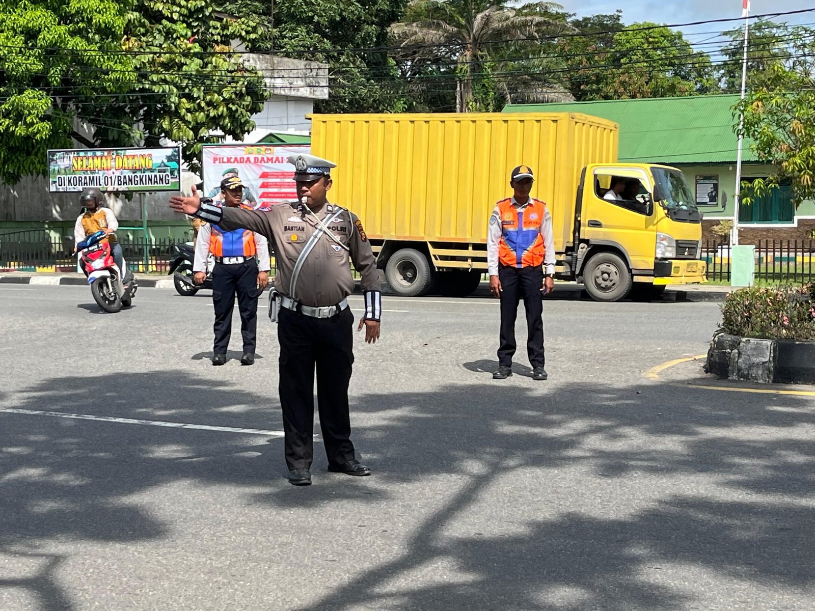 Tim Gabungan Razia Sejumlah Kendaraan di Bangkinang