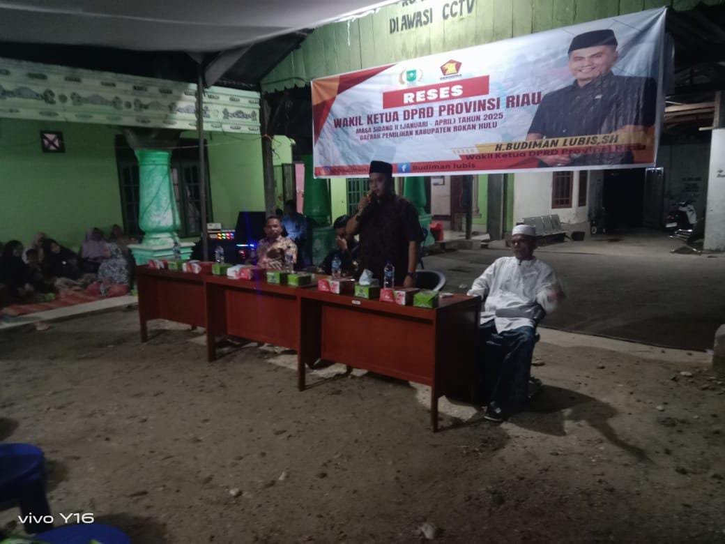 Anggota DPRD Riau Reses di Rantau Panjang memperjuankan masyarakat dapat respon dari istana