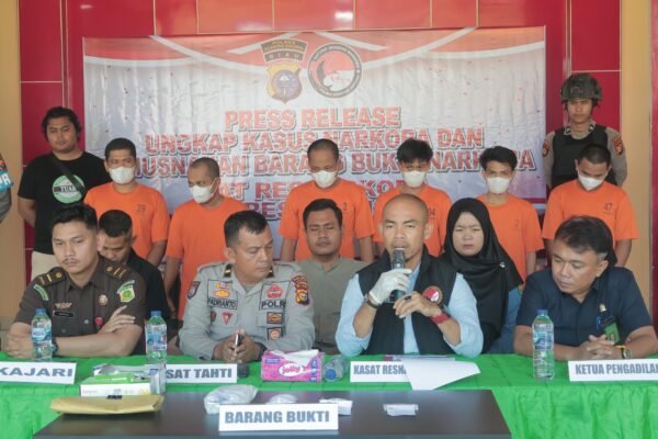 Ungkap Kasus Narkoba dan Musnahkan Barang Bukti Seberat 616,92 Gram Sabu