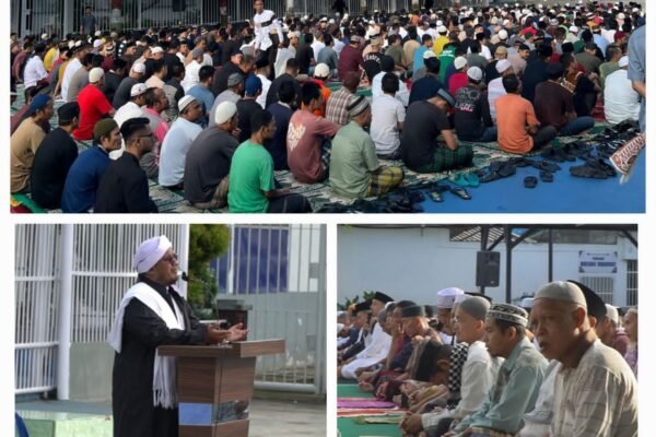 Rutan Kelas I Medan Gelar Sholat Idul Adha dan Pemotongan Hewan Qurban